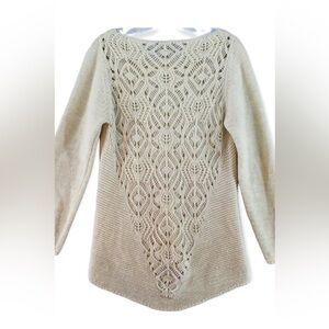 Cream Wool Blend Italian Sweater Bianca B